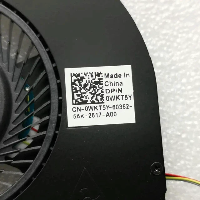 Alt view image 3 of 3 - AJMRTC Laptop CPU Cooling Fan, Replacement 0WKT5Y WKT5Y CN0WKT5Y, DC 5V 4Pin PWM Cooler Fan for Dell Latitude E5470 Notebook Internal Heat Dissipation Repair Spare Part