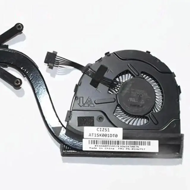 Alt view image 2 of 3 - AJMRTC Laptop CPU Cooling Fan Heatsink Radiator Assembly, Replacement 01HW757 01HW758 00HN995 02DA165, DC 5V 4Pin PreTested Cooler for Lenovo ThinkPad Yoga 260 370 X380 Notebook Repair Spare Part