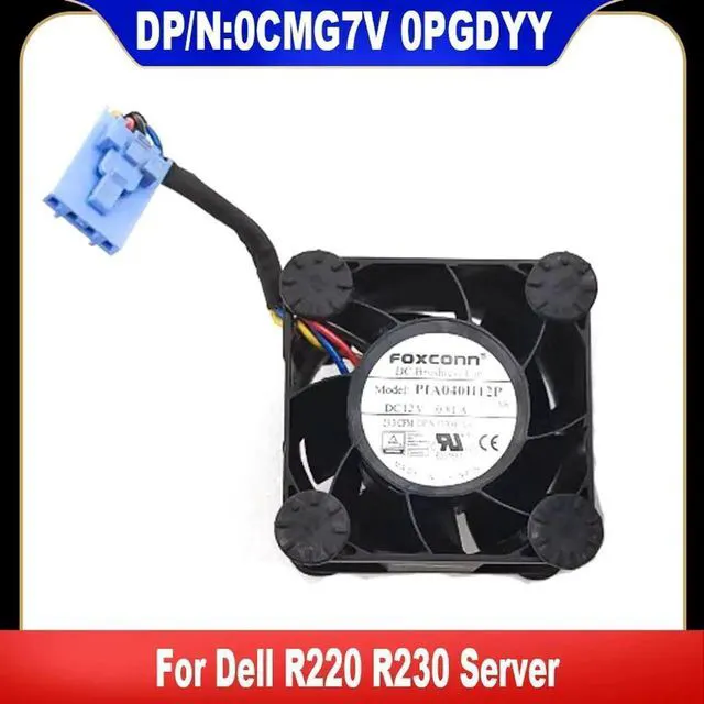 Main image of AJMRTC Server Cooling Fan Assembly 0CMG7V 0PGDYY, CN0CMG7V CN0PGDYY 40x40x28mm DC12V 0.81A 4Pin PWM Cooler Radiator Replacement for Dell PowerEdge R220 R230 Server