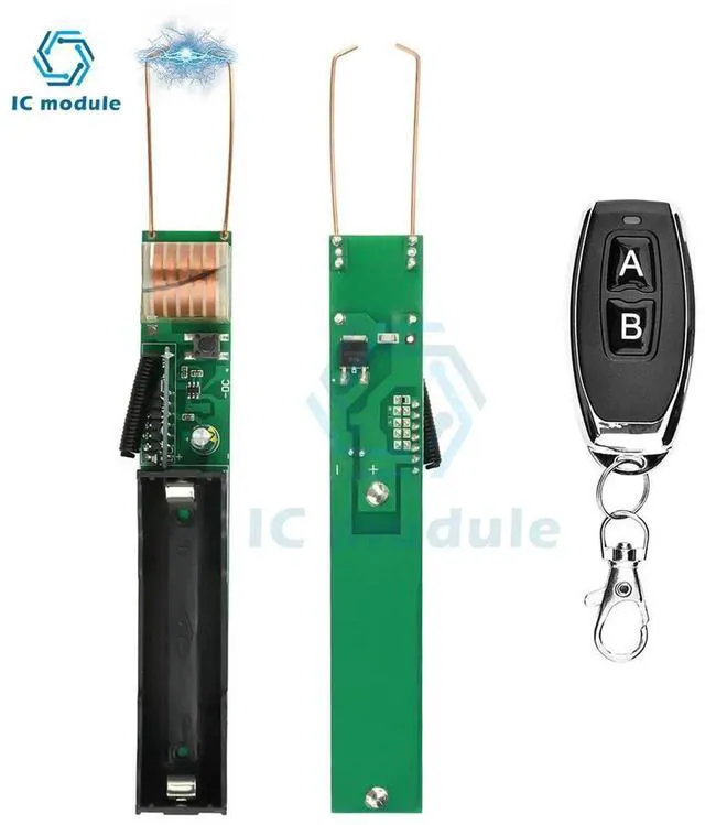 Alt view image 2 of 3 - AJMRTC RemoteControl ARC Igniter Module, DC 3.7V HighVoltage Boost Coil Arc Discharge Generator with Protective Case, Wireless Remote Trigger Arc Ignition Module for DIY Experiment Electronic Projec
