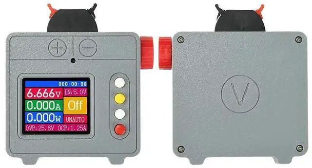 Main image of AJMRTC Mini DCDC Step Up Step Down Power Supply Module 5W, Color Screen Adjustable Voltage Current 0.6V25.6V Output, MultiSafety Protection Buck Boost Converter for Electronic Experiment DIY Power