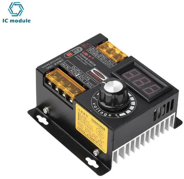 Alt view image 3 of 3 - AJMRTC HighPower 220V AC Stepless Speed Controller, Thyristor Electronic Speed Regulator with Smooth Adjustment for Fan, Angle Grinder, Electric Drill, Power Tool Motor Speed Control Module