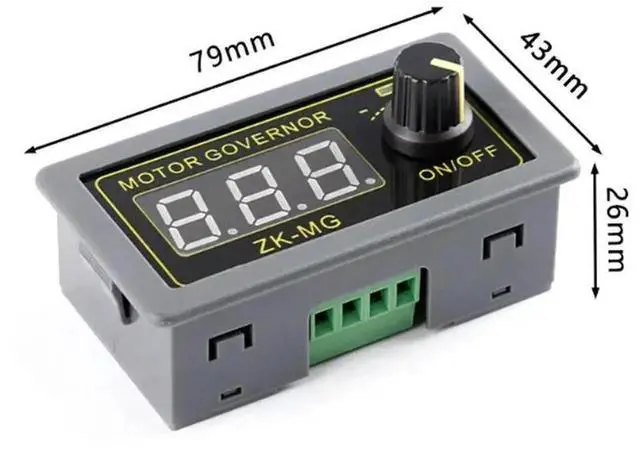 Alt view image 2 of 2 - AJMRTC PWM DC Brushed Motor Speed Controller Module, 530V 15A 150W Adjustable Frequency Duty Cycle DC Motor Regulator with Start Stop Control Button