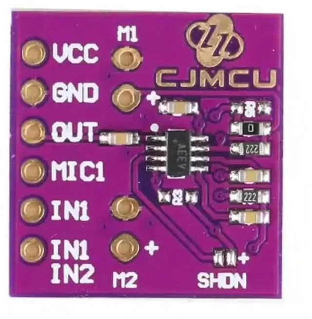 Main image of AJMRTC CJMCU9813 MAX9813H Microphone Amplifier Module, Fixed Gain Integrated Bias Microphone Audio Amp Board for Sound Collection and Audio Signal Acquisition Projects