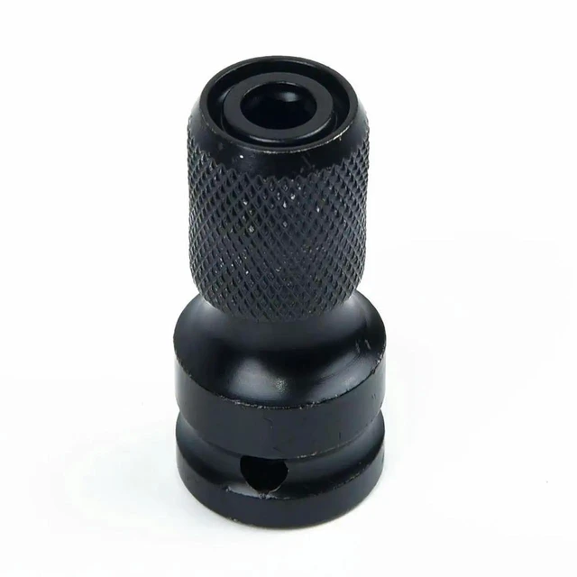 Alt view image 2 of 3 - AJMRTC 1/2Drive to 1/4Hex Impact Socket Adapter, Black Drive Converter Connector for Impact Wrench, Convert 1/2 Inch Square Drive to 1/4 Inch Hex Shank Tool Accessory