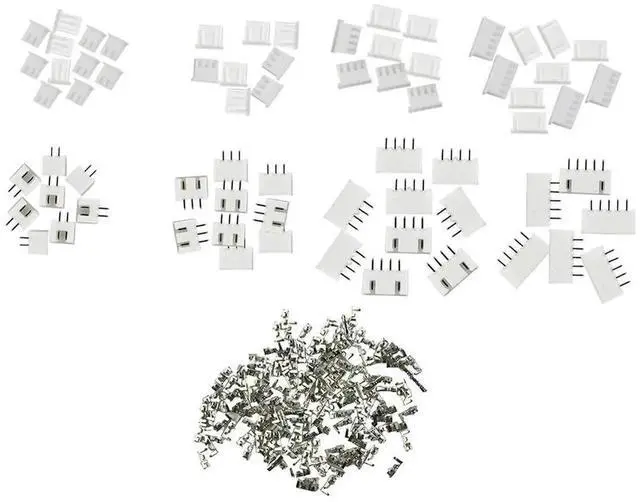 Main image of AJMRTC 230PCS JST XH 2.54mm Connector Kit, 2345 Pin Male Female Housing and Crimp Terminals Assortment Set for Mobile Phone Accessories and Electronic Wiring Projects