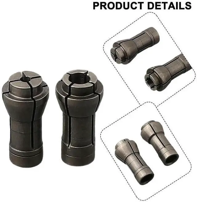 Alt view image 3 of 3 - AJMRTC Collet Chuck Clamp Adapter, Precision Collet Conversion Chuck Sleeve for Engraving Grinder Machine, Tool Bit Converter Accessory for Grinding and Engraving Power Equipment
