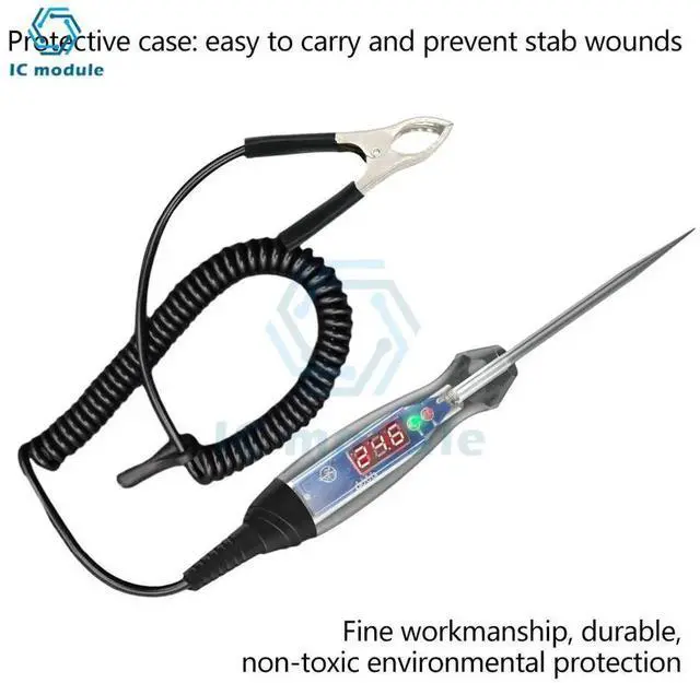 Alt view image 3 of 3 - AJMRTC NS836 LED Digital Display Bidirectional Circuit Tester, DC 360V Automotive Voltage Testing Tool, Car Circuit Diagnostic Probe for Vehicle Electrical System Maintenance & Troubleshooting