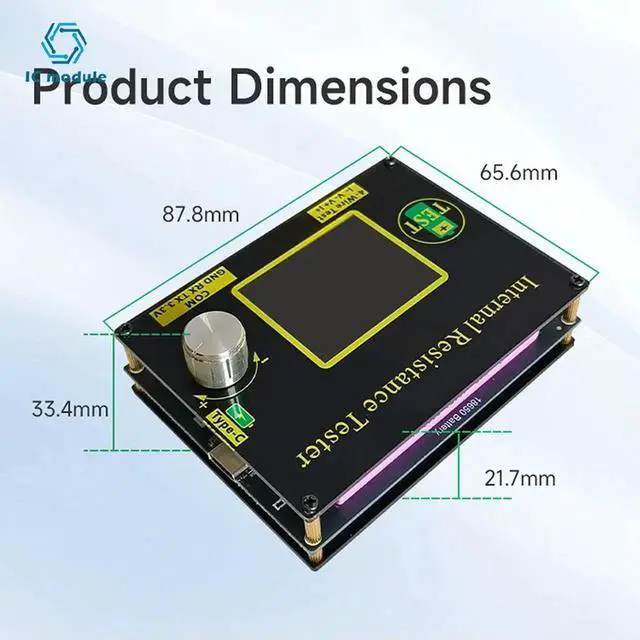 Alt view image 3 of 3 - AJMRTC T469 HighPrecision Voltage Internal Resistance Tester, Bluetooth App Remote Monitor Battery Resistance Voltage Detector for Industrial Electrical Testing & Battery Performance Measurement