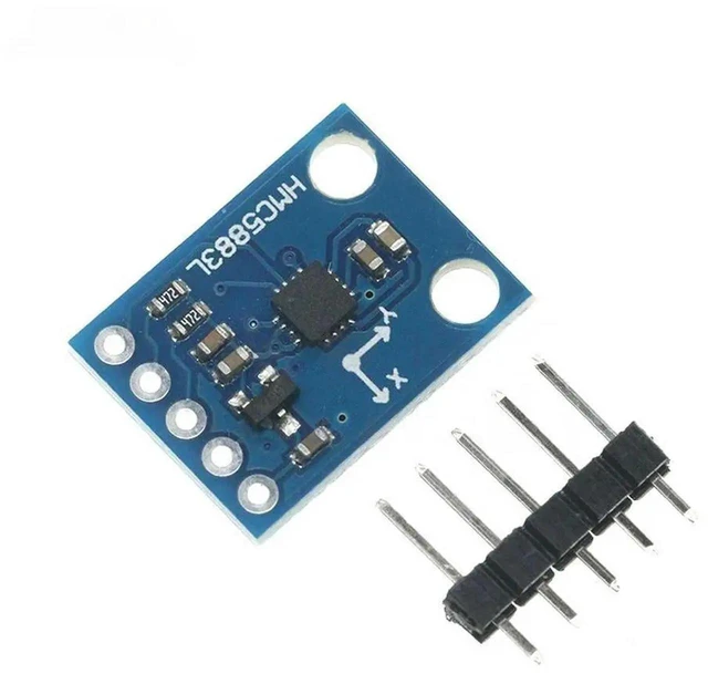 Alt view image 3 of 3 - AJMRTC GY273 HMC5883L Electronic Compass Module, 3Axis Magnetic Field Sensor Module, Digital Magnetometer Sensor Board for Arduino DIY Navigation and Embedded Development Projects