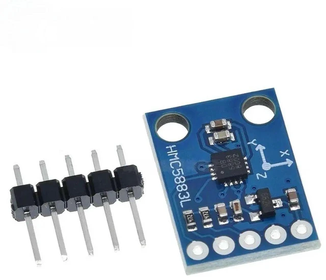 Alt view image 2 of 3 - AJMRTC GY273 HMC5883L Electronic Compass Module, 3Axis Magnetic Field Sensor Module, Digital Magnetometer Sensor Board for Arduino DIY Navigation and Embedded Development Projects
