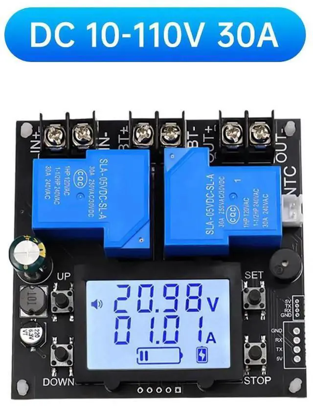 Main image of AJMRTC Coulomb Meter Module, DC Voltage Current Tester with Charge Discharge Protection, UPS Battery Capacity Indicator Module for Battery Monitoring and DIY Power Supply Projects