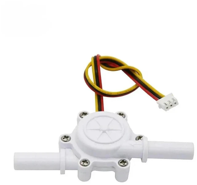 Alt view image 2 of 3 - AJMRTC YFS401 Hall Effect Water Flow Sensor, 6mm Hose Connection Liquid Flow Meter for Coffee Machine Water Purifier, Pulse Output Flow Monitoring Sensor for LiquidControl DIY Projects