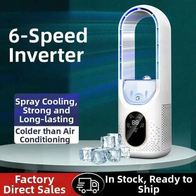 Alt view image 2 of 3 - AJMRTC USB Desktop Mist Spray Fan, 6Speed Adjustable Portable Humidifying Fan, Steady Airflow & Refreshing Water Mist Function, Small USB Powered Cooling Fan for Home Office Indoor Desktop Use