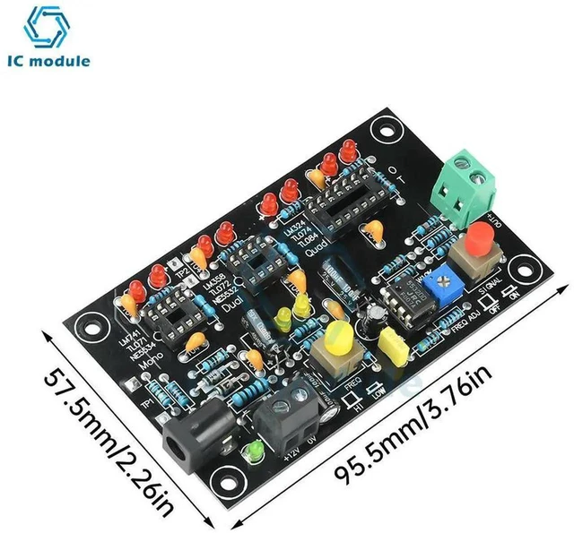 Alt view image 5 of 6 - AJMRTC T2 OpAmp Tester Module, DC12V Powered HighLow Speed Operational Amplifier Tester, Supports Single Dual Quad OpAmps for Operational Amplifier Performance Testing DIY Electronic Lab Projects