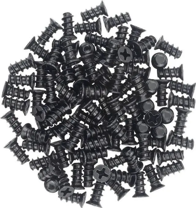 Main image of AJMRTC M5x10 Black Zinc Fan Screws, Phillips Flat Head SelfTapping PC Case Cooling Fan Mounting Screws for 80mm 92mm 120mm 140mm Chassis Fans, Radiator Fastener Replacement Hardware, 100 PCS