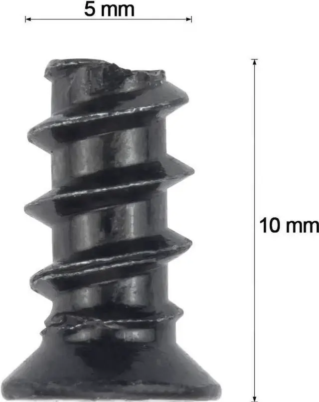 Alt view image 2 of 7 - AJMRTC M5x10 Black Zinc Fan Screws, Phillips Flat Head SelfTapping PC Case Cooling Fan Mounting Screws for 80mm 92mm 120mm 140mm Chassis Fans, Radiator Fastener Replacement Hardware, 100 PCS