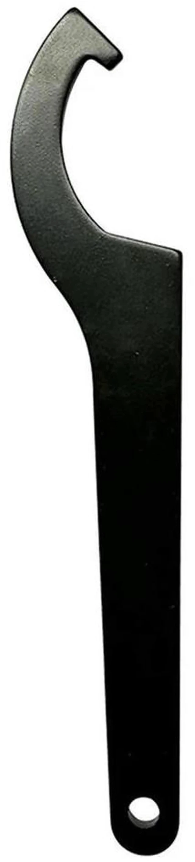 Alt view image 2 of 3 - AJMRTC Hook Spanner Wrench, CrescentShaped CStructure Maintenance Hand Tool 16 x 5 x 0.3cm, for Round Slotted Nuts, Lock Rings Disassembly, Machinery & Equipment Repair Work