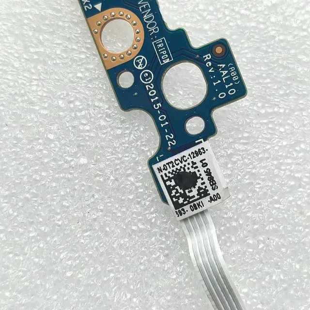 Alt view image 2 of 3 - AJMRTC Laptop Power Switch Board with Cable, Replace CN0T2CVC 0T2CVC T2CVC for Dell Inspiron 17 5755 5758 5759, Notebook Power Button Daughterboard Repair Replacement Part