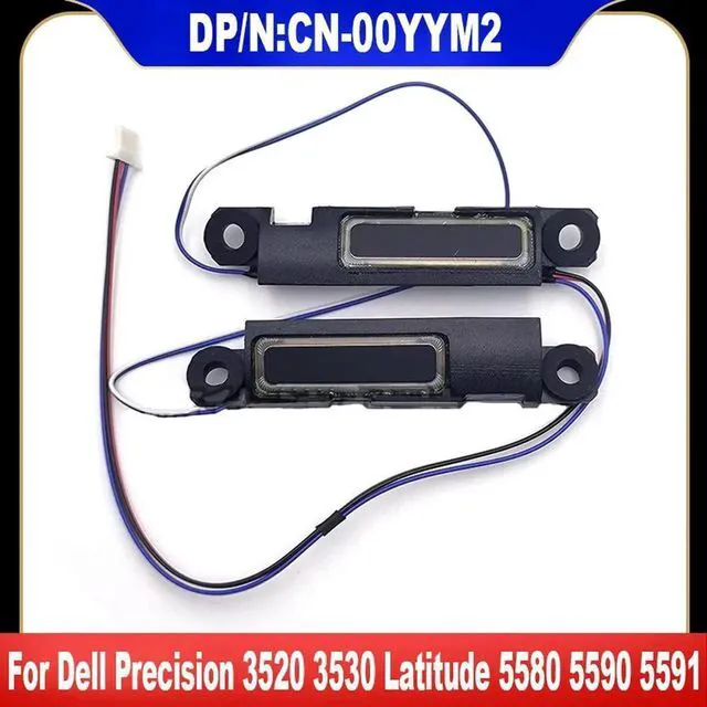 Main image of AJMRTC Laptop Internal Builtin Stereo Speaker Assembly, Replace DP/N 00YYM2 0YYM2 for Dell Precision 3520 3530 Latitude 5580 5590 5591, Notebook LeftRight Speaker Sound Repair Replacement Part