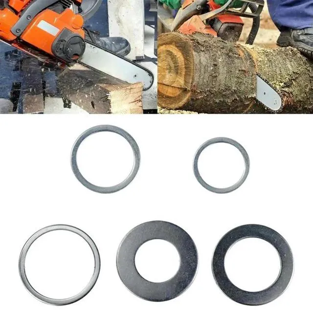 Main image of AJMRTC Circular Saw Blade Conversion Ring, Silver Reducing Bushing 20mm to 16mm InnerOuter Diameter Adapter, Metal Saw Blade Bushing for Angle Grinder, Fits DifferentBore Cutting Disc Conversion Wor