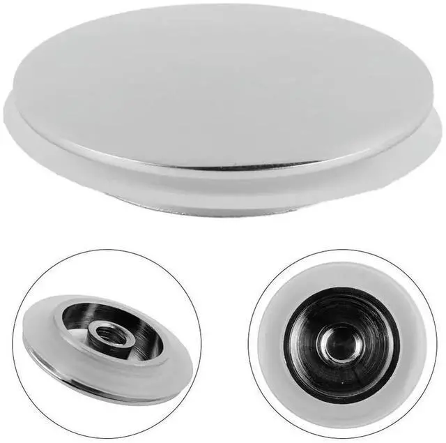 Main image of AJMRTC 36mm ClickClack Basin Drain Cap, ChromePlated Brass Body PopUp Stopper for Sink & Tub Waste Outlet, HeavyDuty PushType Drain Cover Replacement for Bathroom Sink Bathtub Drain Repair