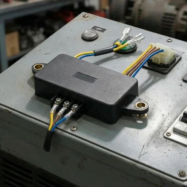 Alt view image 3 of 3 - AJMRTC Automatic Voltage Regulator AVR for 24.5KW Generator, 50Hz Generator Voltage Stabilizer Module with 100VDC Output, Replacement AVR Part for 2KW 3KW 3.5KW 4KW 4.5KW GasPowered Generator Repair