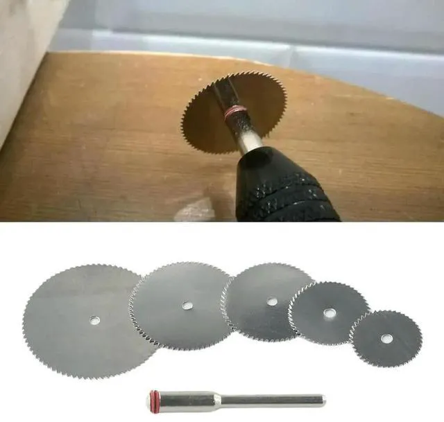 Alt view image 3 of 3 - AJMRTC 6Pcs Circular Saw Blades Set, 16/18/22/25/32mm Electric Grinding Cutting Discs, 3.0mm Shank Diameter Replacement Cutting Wheels for Rotary Cutter Power Tool Accessories