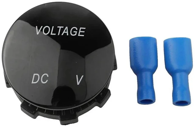 Main image of AJMRTC 2Pcs Waterproof Digital LED Voltmeter Gauges, DC 12V 24V Car Voltage Tester Meters, Waterproof Voltage Monitoring Display Gauge for Vehicle Battery Testing & Replacement Repair Accessory