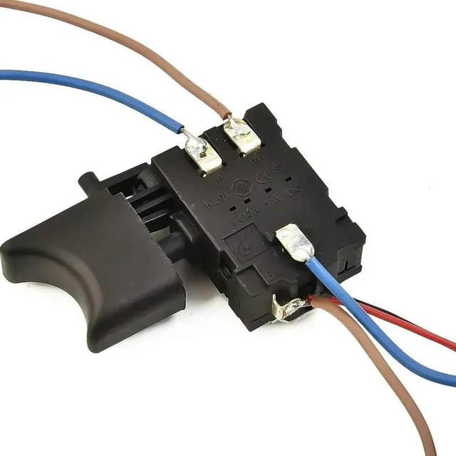Main image of AJMRTC 1Pc Electric Drill Trigger Switch, DC 7.224V Dustproof Speed Control Push Button Switch, Replacement Spare Part for Cordless Drill Power Tool Repair Accessories