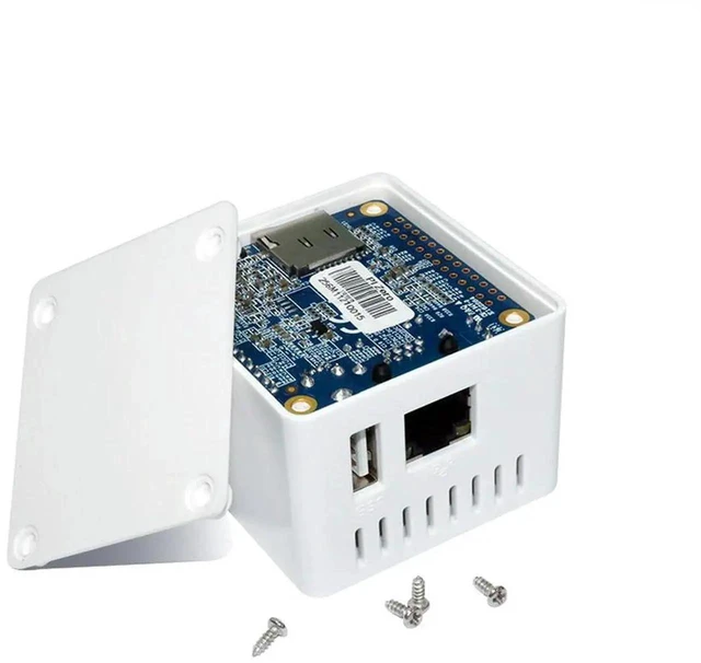 Main image of AJMRTC White ABS Protective Enclosure Case Only for Orange Pi Zero SingleBoard Computer, Precision Cutout Housing, Cannot Accommodate Expansion Board, DIY Project Protective Shell Accessory