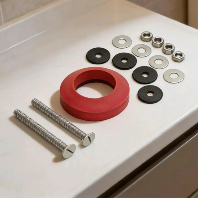 Main image of AJMRTC 6102 Toilet Tank Mounting Replacement Seal Kit, Complete Gasket Set with Foam Element & Integrated Components, Reliable Fit Assurance for Toilet Tank Installation Repair Accessory