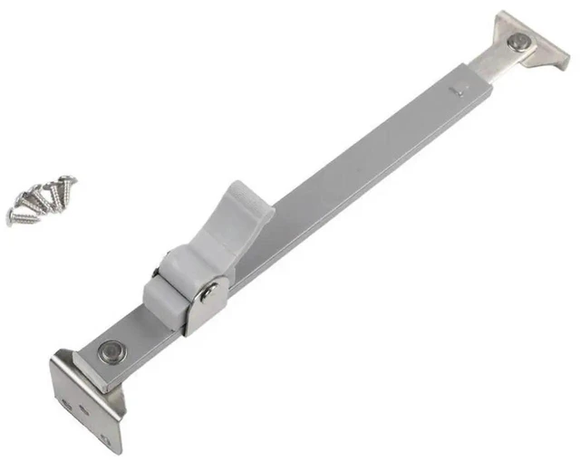 Alt view image 2 of 3 - AJMRTC WindResistant Casement Window Support, Aluminum Alloy & Stainless Steel Telescopic Window Stay, HeavyDuty Telescopic Brace for Stable Casement Window Holding Home Hardware Accessory