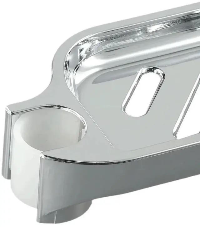 Alt view image 3 of 3 - AJMRTC 24mm ABS Chrome Shower Rail Soap Dish Holder, Detachable Soap Pallet Tray for 24mm Sliding Shower Slide Bar, Plastic Shower Rod Mounted Soap Storage Bathroom Accessory
