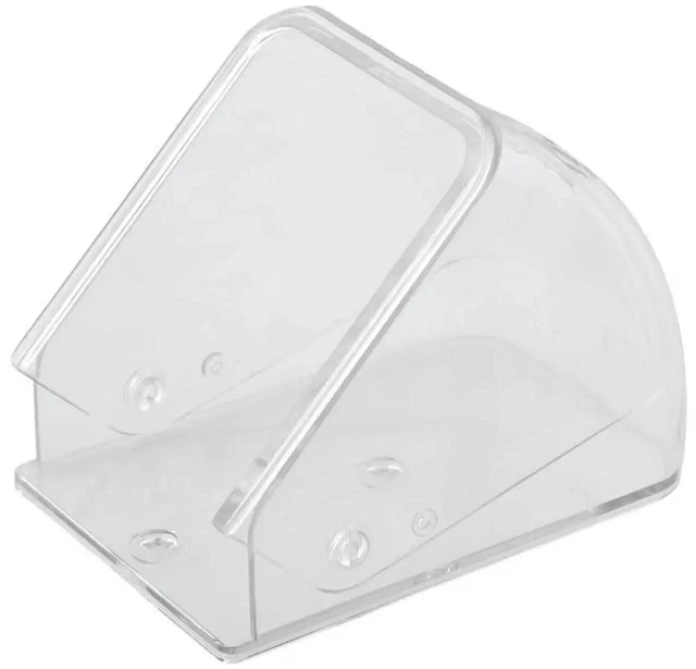 Alt view image 2 of 3 - AJMRTC Outdoor Waterproof Transparent Doorbell Cover, 1Piece Weatherproof Protector Housing, Household Door Bell Rain Shield Accessory for Home Security Doorbell Protection