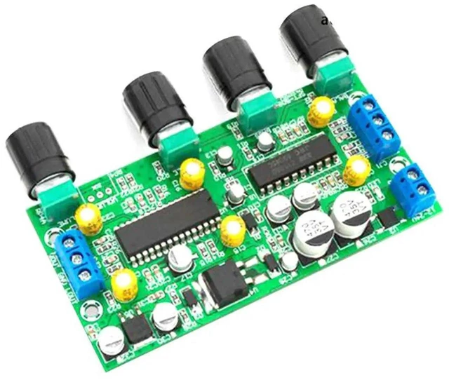 Alt view image 2 of 3 - AJMRTC BBE2150 UPC1892T Audio Preamplifier Tone Control Board, EQ PreAmp Module with Volume Balance Treble Bass Adjustment, HiFi Audio Tone Board for DIY Speaker & Amplifier System Upgrade
