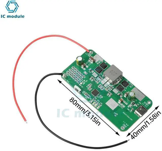 Alt view image 3 of 3 - AJMRTC PD 140W Bidirectional Fast Charging Mobile Power Module, 26S Ternary Lithium & LiFePO4 Battery Protection Motherboard, DIY Power Bank Circuit Board Kit with ChargeDischarge Protection