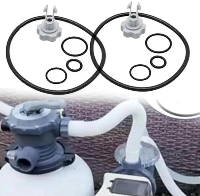 Alt view image 2 of 3 - AJMRTC Pool Filter Pump Seal Kit 1Set, Replacement ORing Gasket Seals for Intex 58604 56638 Swimming Pool Filter Pump Valve, WearResistant Rubber Seal Parts for Pool Pump Maintenance Repair