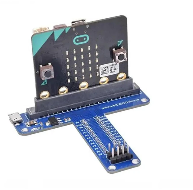 Main image of AJMRTC TType GPIO Expansion Board, Breadboard Adapter Breakout Module for BBC Micro:bit, Full GPIO Pin Expansion with 3.3V 5V Power Output for STEM Programming Electronic DIY Projects