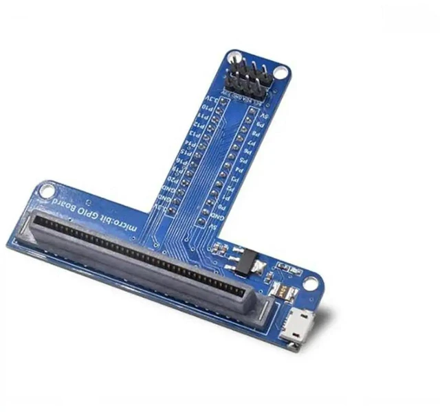 Alt view image 3 of 3 - AJMRTC TType GPIO Expansion Board, Breadboard Adapter Breakout Module for BBC Micro:bit, Full GPIO Pin Expansion with 3.3V 5V Power Output for STEM Programming Electronic DIY Projects