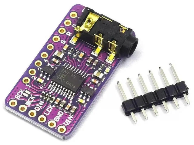 Alt view image 4 of 6 - AJMRTC PCM5102 DAC Decoder Board, Stereo DigitaltoAnalog Converter Module, I2S IIS SingleChip Audio Decoding Board for Raspberry Pi, DIY Audio Player and Amplifier Modification Projects