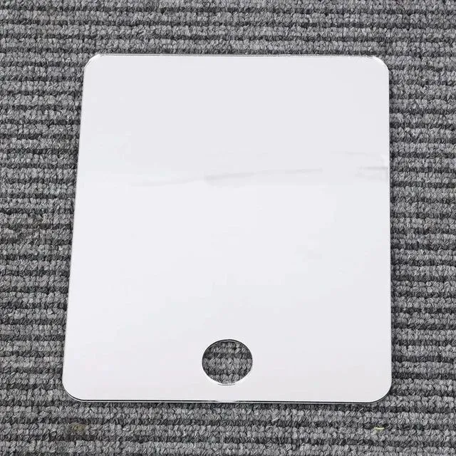 Main image of AJMRTC Square Wall Mount Mirror, Hangable Handheld Decorative Vanity Mirror with White Back, Home Bathroom Wall Decoration Accessory, EasytoInstall Square Mirror for Bedroom Washroom, 1 Piece