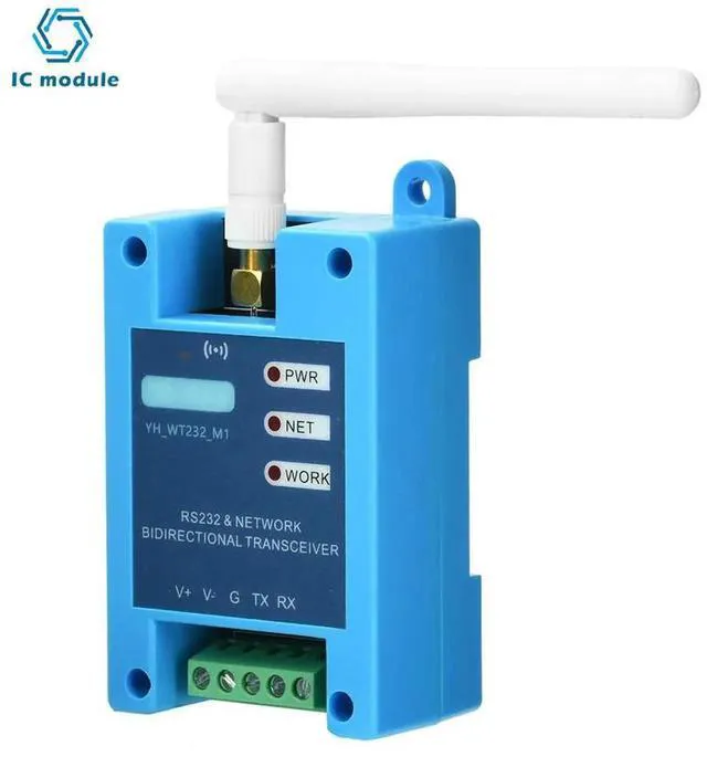 Alt view image 3 of 3 - AJMRTC RS232 to 2.4GHz Wireless Transmission Module, MultiProtocol Serial Transceiver Unit, DC 924V Powered Serial Port Transmitter Receiver for Industrial Equipment Data Communication Projects