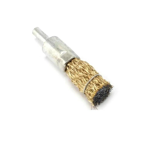 Alt view image 2 of 6 - AJMRTC 5Pcs/Set Rotary Tool Wire Brushes, 6mm Shank CopperPlated Stainless Steel Wire Wheel Accessories for Electric Drill Grinder, Workshop Polishing Cleaning Rust Removal Replacement Kit