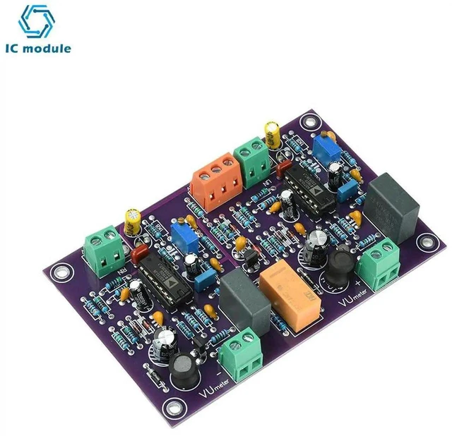 Alt view image 3 of 3 - AJMRTC Professional DualChannel VU Meter Drive Board, HighImpedance Buffer Audio Module, 60dB Dynamic Range VU Meter Driver for Studio Equipment Power Amplifier Audio Signal Indication Projects