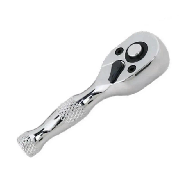 Alt view image 2 of 4 - AJMRTC 72Tooth Ratchet Wrench, 1/4 Inch Drive Short Handle Compact Ratchet Spanner, Quick Release Reversible Hand Tool for Mechanical Repair, Automotive Maintenance and Tight Loosen Fastener Work