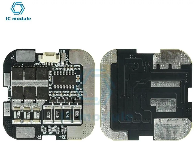 Alt view image 3 of 3 - AJMRTC 4S 60A Lithium Battery Protection Board with Balance Function, 3.7V Cell BMS PCB Module for 21700 LithiumIon Battery Pack OverCharge OverDischarge ShortCircuit Protection