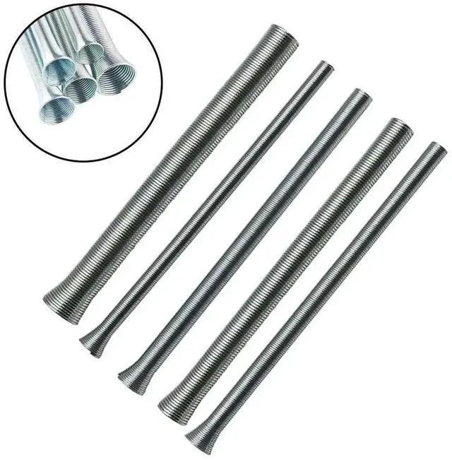 Alt view image 3 of 3 - AJMRTC Copper Tube Spring Bender Set, 5Size Spring Steel Pipe Bending Hand Tools, Inner Spring Tube Bender for Air Condition Refrigeration Copper Pipe Bending Maintenance Repair Accessories