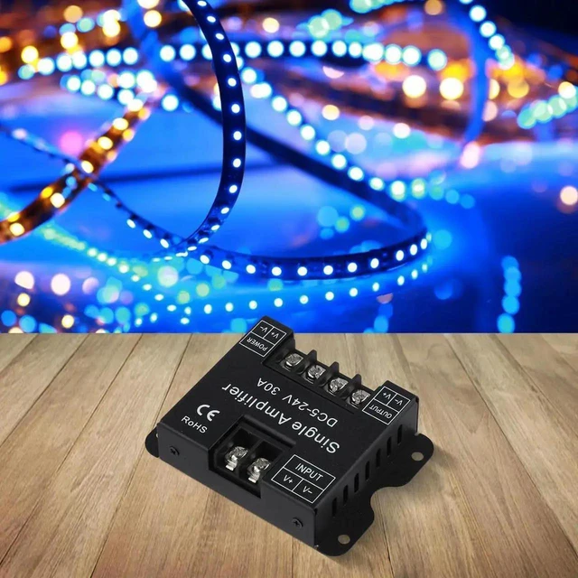 Alt view image 2 of 3 - AJMRTC Large LED Strip Controller, Common Anode Lighting Control Module, Compact 6.5×6.0×2cm Circuit Board, EasyInstallation LED Driver Board for DIY LED Strip Lighting Modification Projects