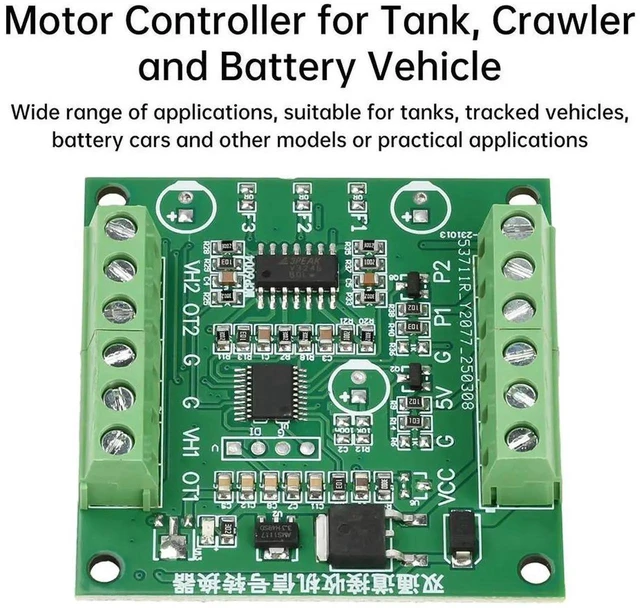 Alt view image 3 of 3 - AJMRTC DualChannel PWM to Voltage Signal Converter Receiver Module, 724V Power Supply Servo Signal Conversion Board for RC Crawler Motor Controller, RC Model Electronic Modification DIY Kit